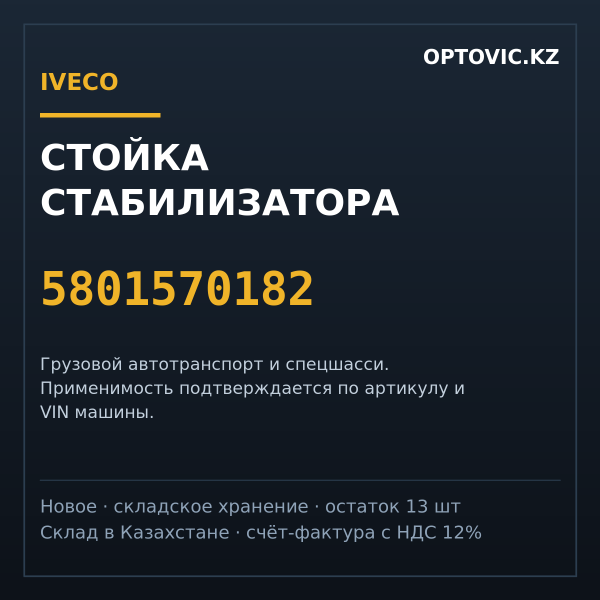 Стойка стабилизатора IVECO 5801570182