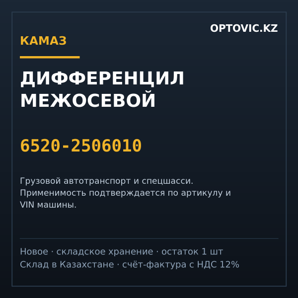 Дифференцил межосевой КАМАЗ 6520-2506010